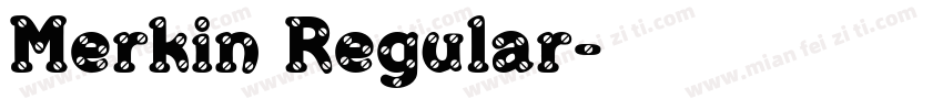 Merkin Regular字体转换